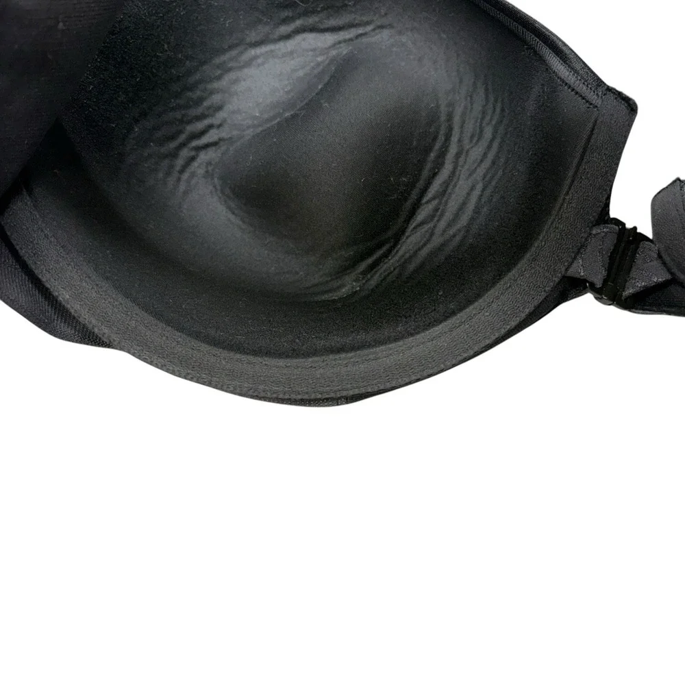 Bali Womens Bra 40D Black Underwire Front Clasp Lightly Lined Adjustable Strap